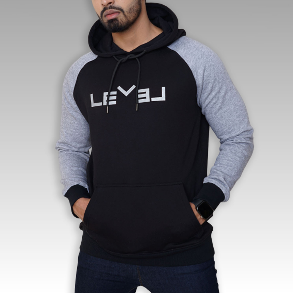 Cotton Hoodie For Men - Black - GMH-00623