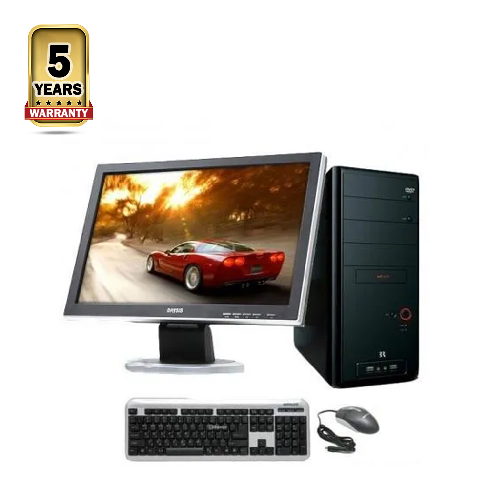 Intel Core i7 - 8GB Ram - 120GB SSD - 19 Inch HD Monitor - Full Desktop Computer - Black