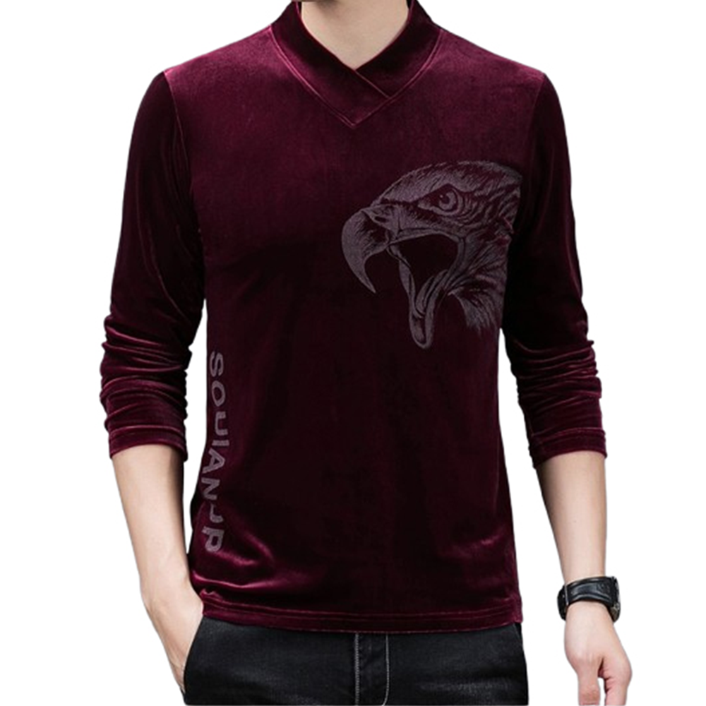 PP Jersey Full Sleeve Winter T-Shirt for Men - Maroon - PF-30