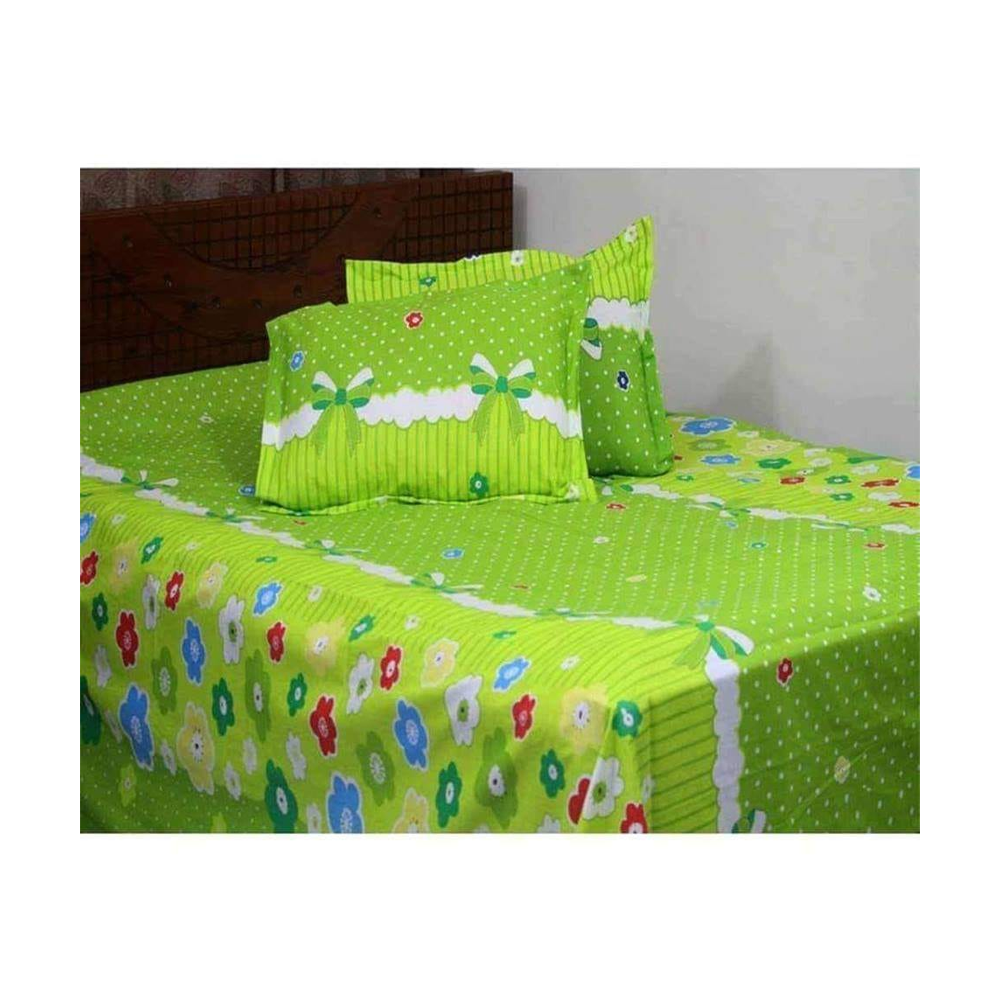 King Size Cotton Panel Bedsheet - NT-45 - Multicolor