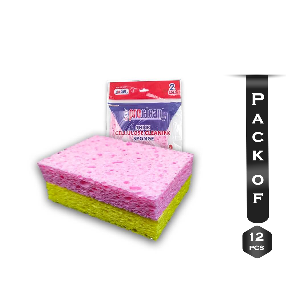 Pack of 6 Pcs Thick Cellulose Cleaning Sponge - CS-0247