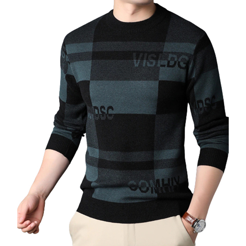 Viscose Cotton Winter Sweater for Men - Multicolor - S-25