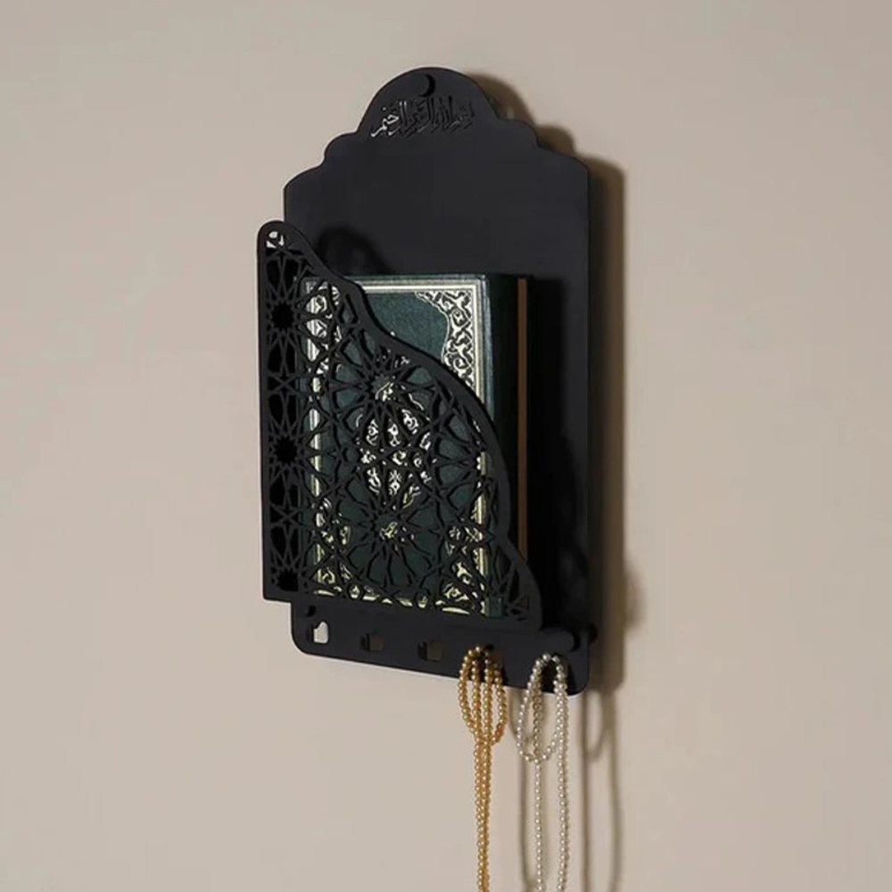 Quran Box With Tasbih Hanger - Black