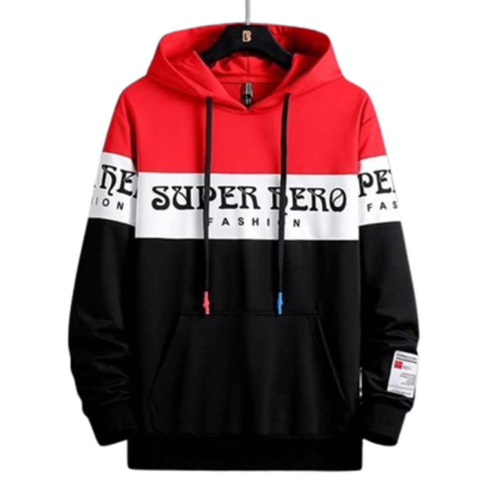 Cotton Hoodie for Men - Multicolor - H-384