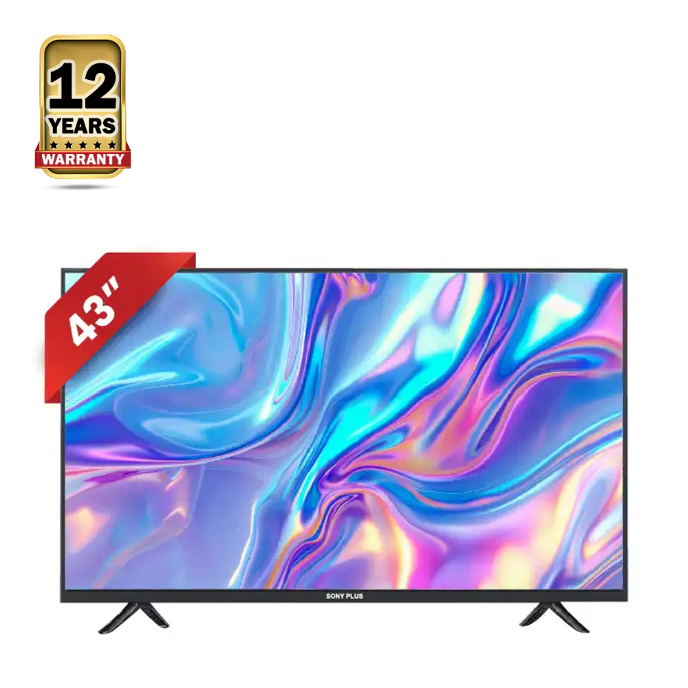 Sony Plus SP43SD Double Glass Smart Android LED TV - 43 Inch