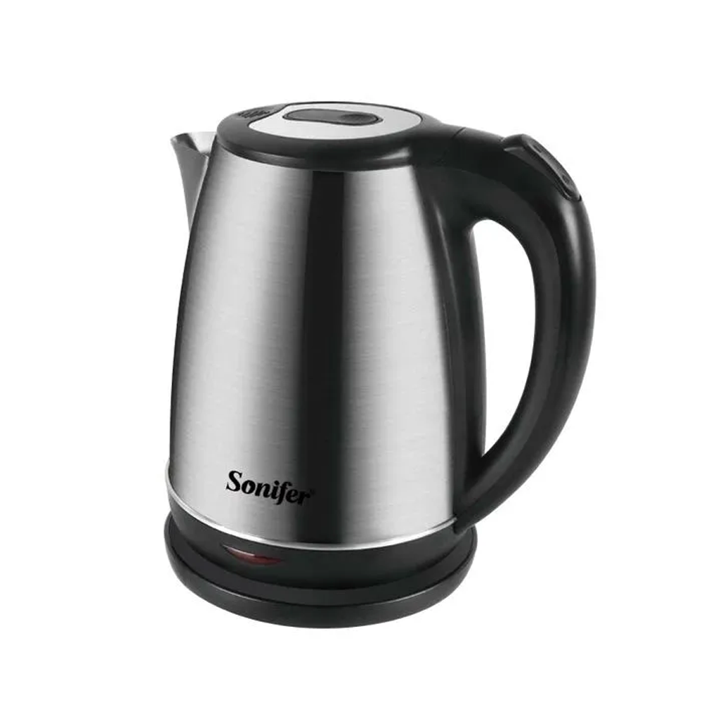 Sonifer SF-2083 Stainless Steel Electric Kettle - 1.8 Liter - Black and Silver