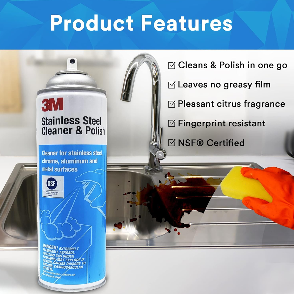 3M Stainless Steel Cleaner and Polish Cleaning Chemicals