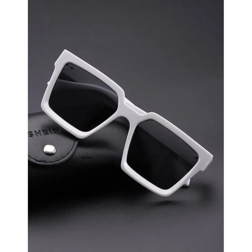 Stylish Sunglass For Men - White and Black - 5327