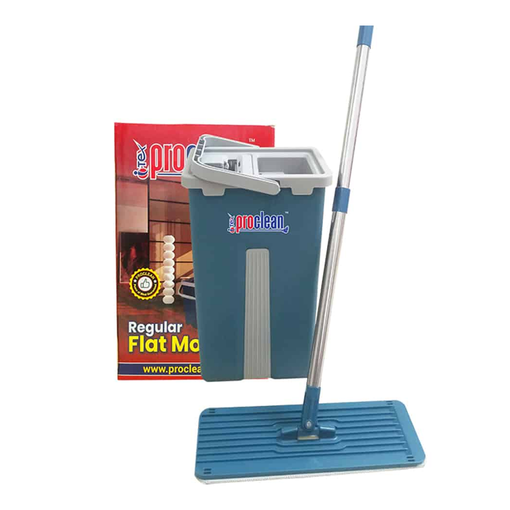 Floor Cleaning Regular Flat Mop - Turquoise - RM-0629