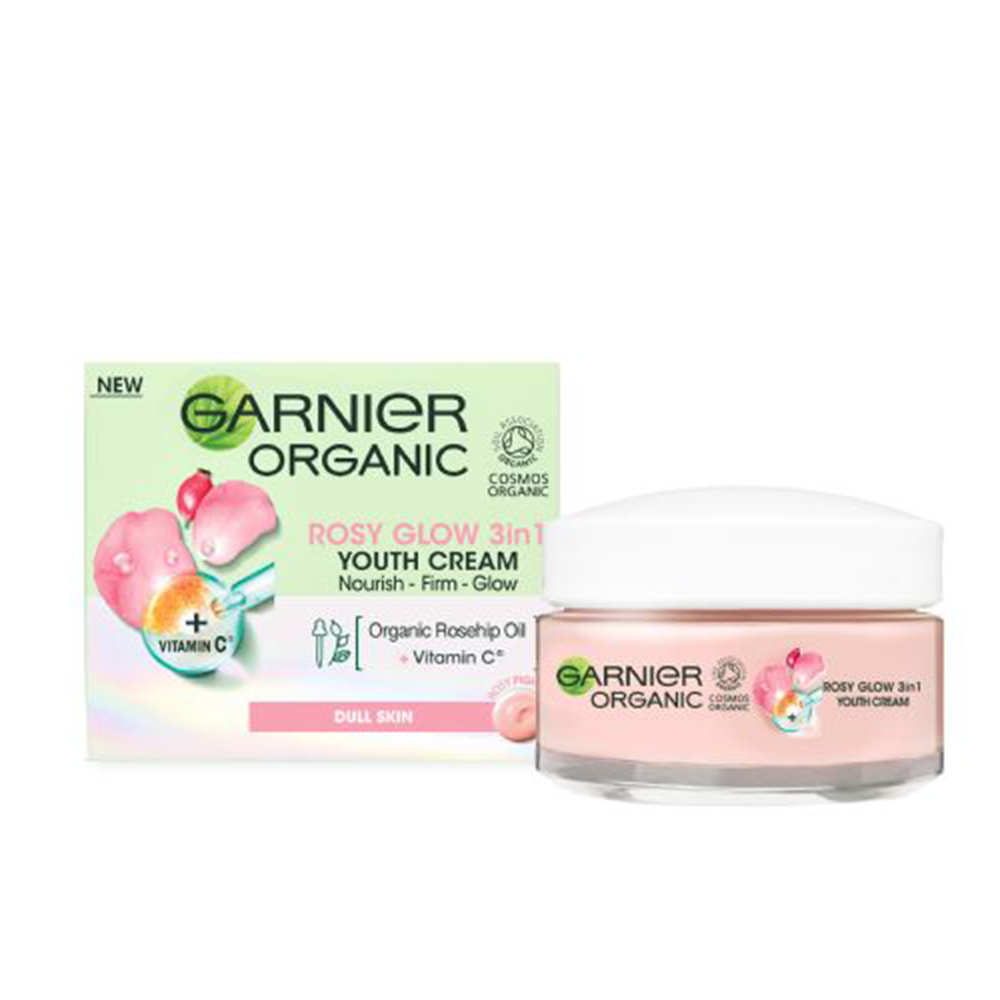 Garnier Organic Rosy Glow 3 In 1 Youth Cream - 50ml - CN-181