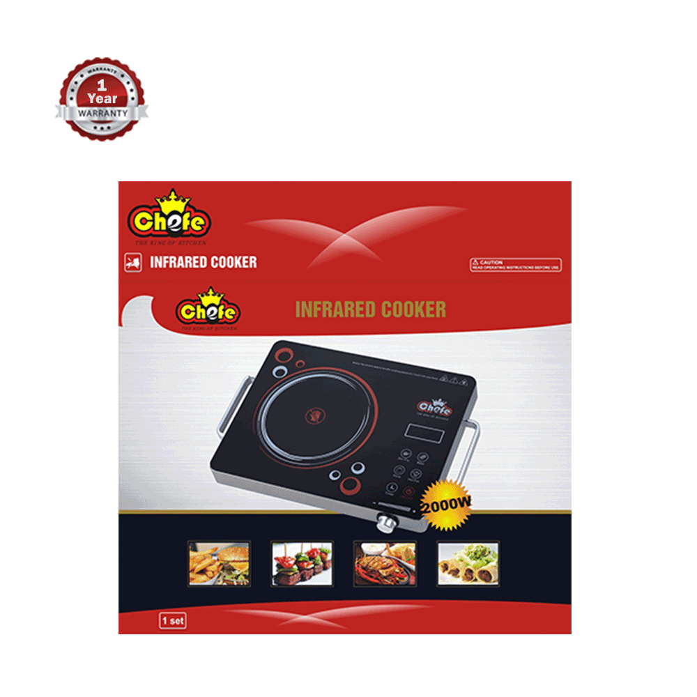 Chefe Infraed 2000W Cooker - Black