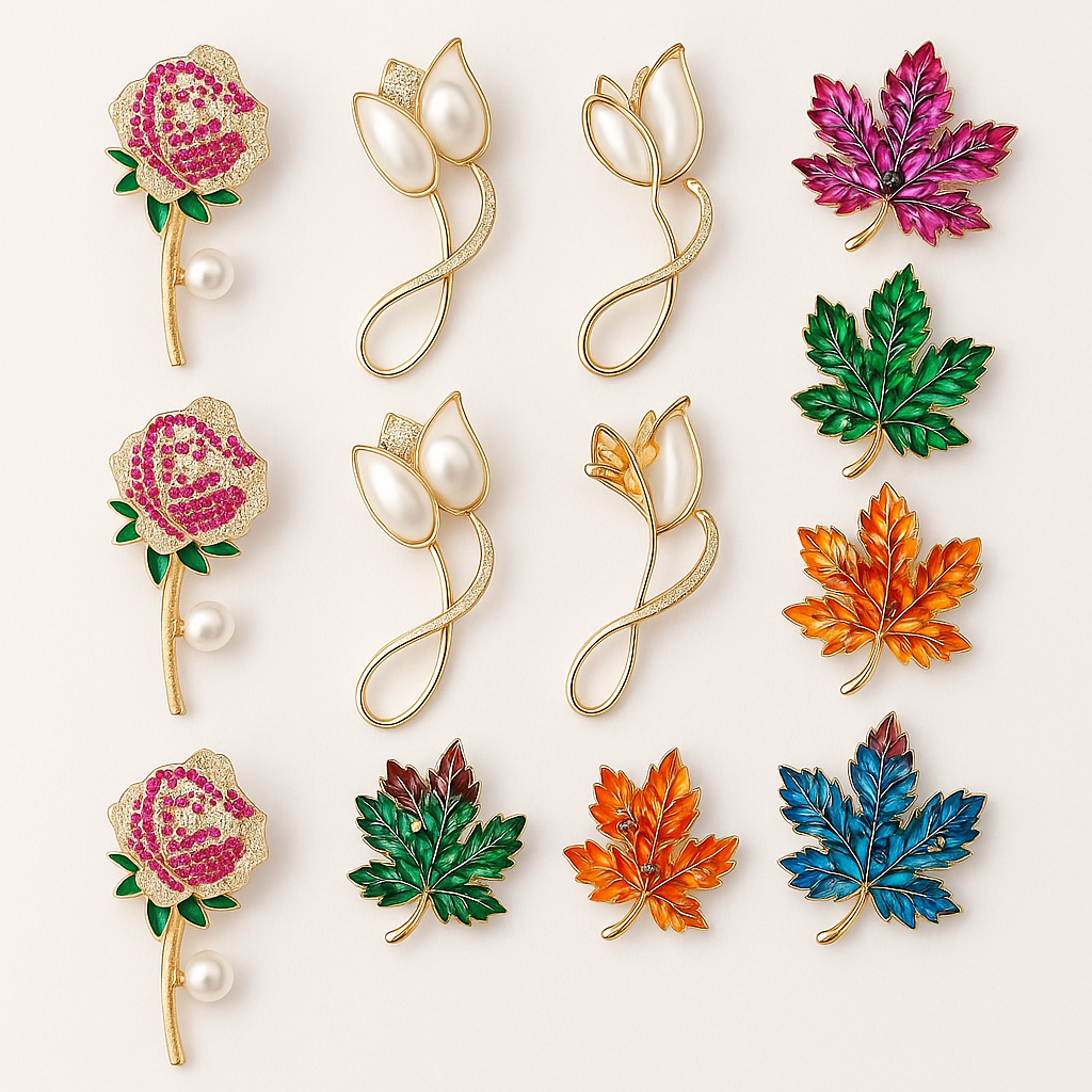 Hijab Pin Combo Pack (12 Pcs) - Random Colors
