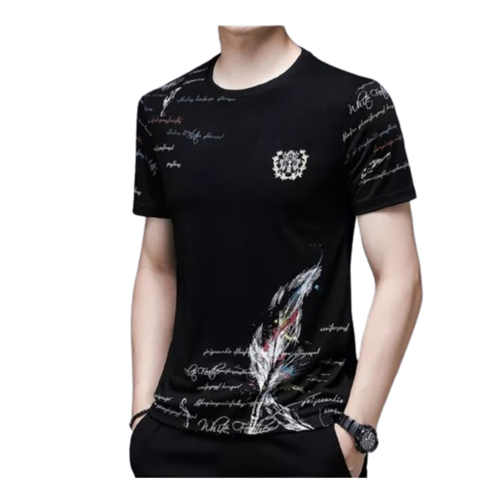 PP T-Shirt For Men - Black - TS-84