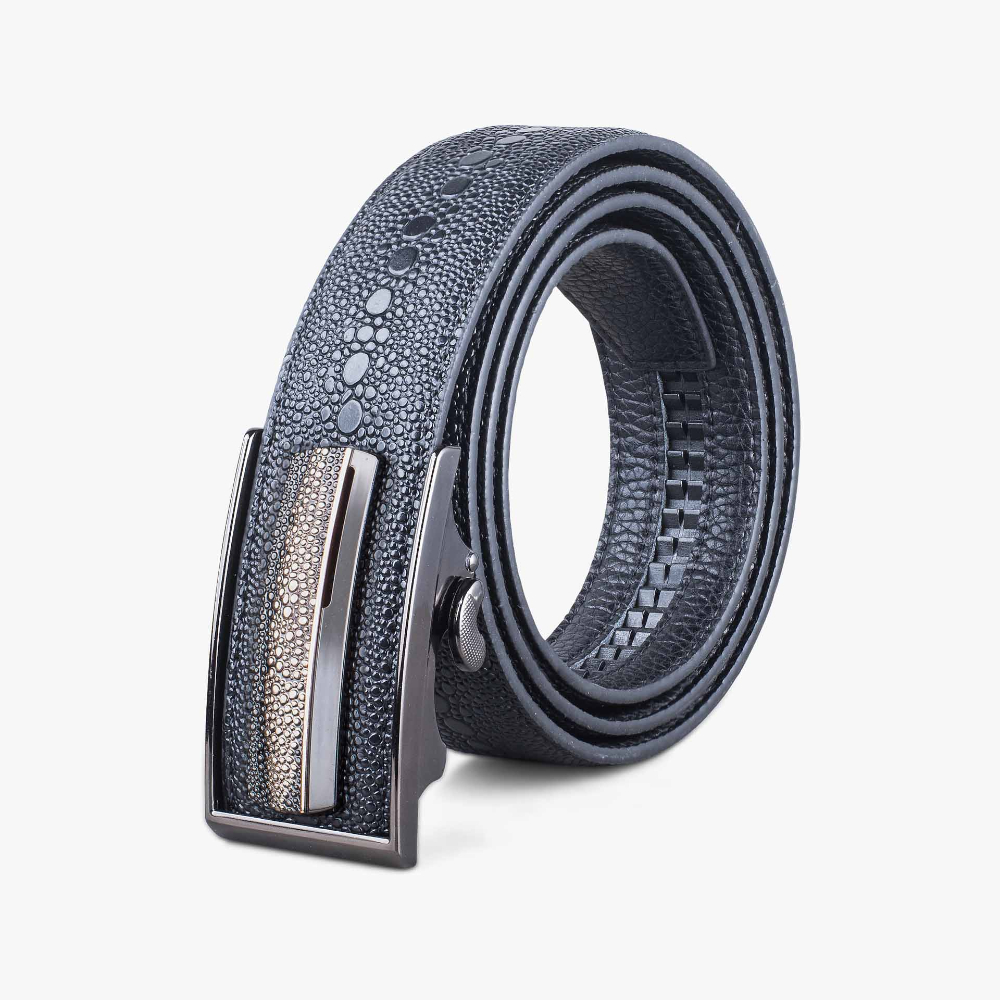 Apache G-1300 BL Premium Leather Belt - Black