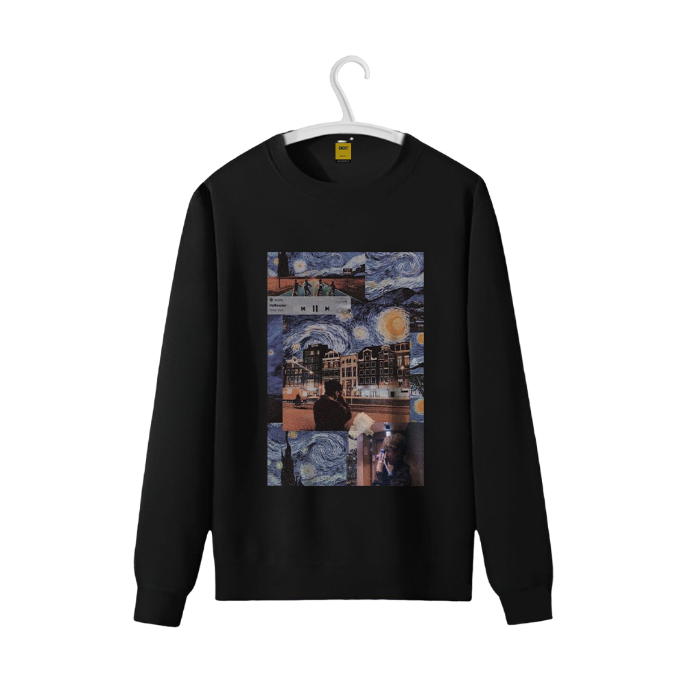 Premium Oversized Sweatshirt Starry Night - 30030