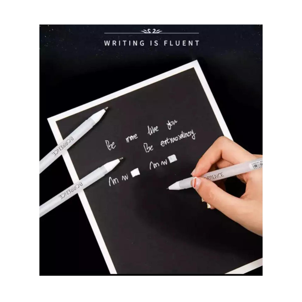 White Ink Gel Pen For Black Card Paper - SA000CRFT063