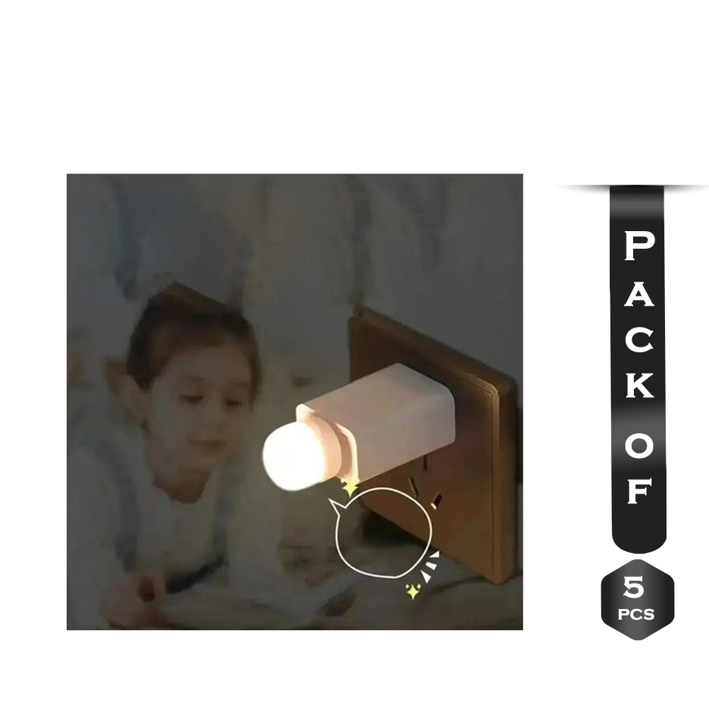 Pack of 5Pcs Nano USB LED Light - White