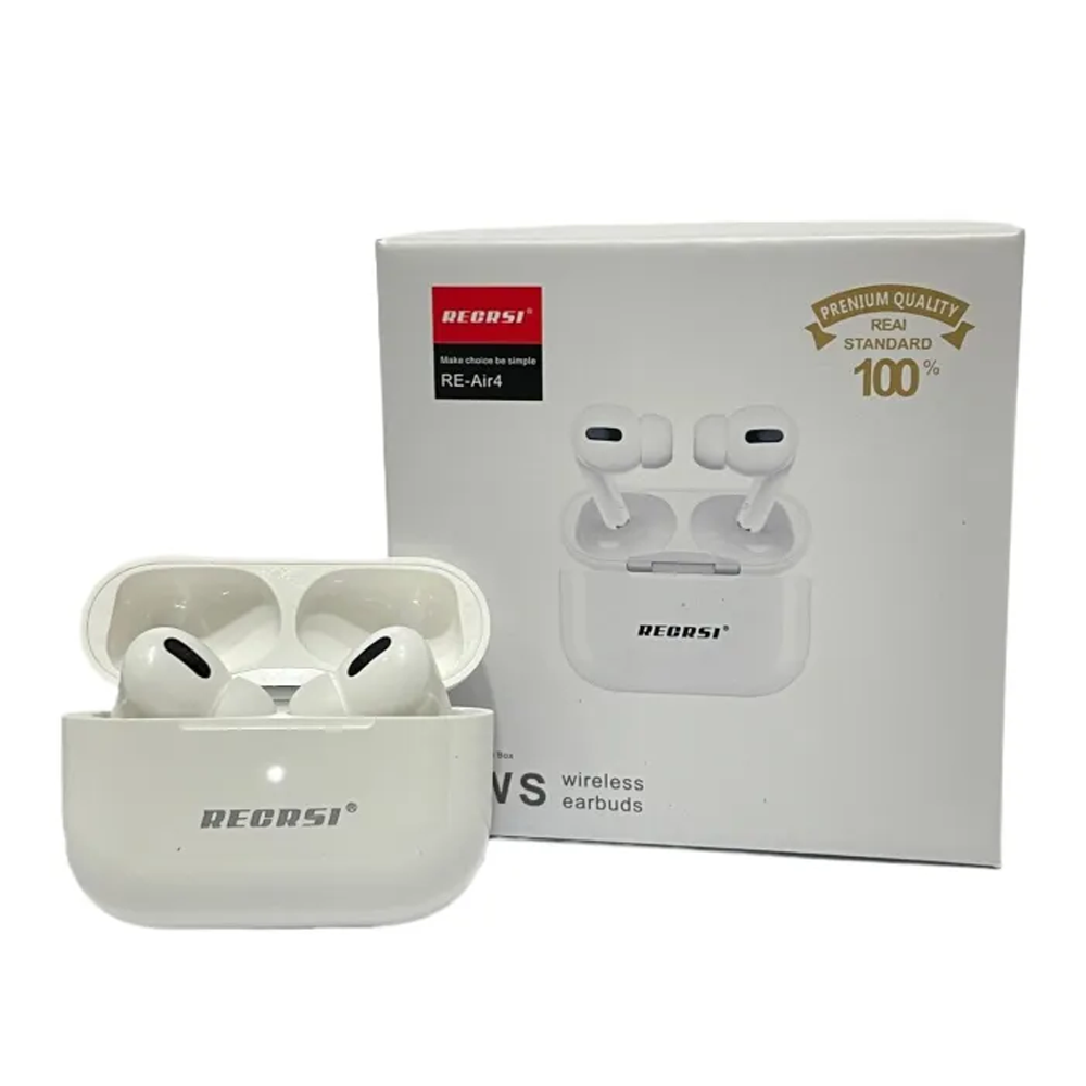 RECRSI RE-Air4 TWS Wireless Earbuds - White