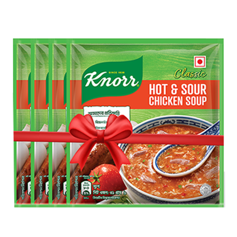Pack of 4 Pcs Knorr Hot and Sour Soup - 31g