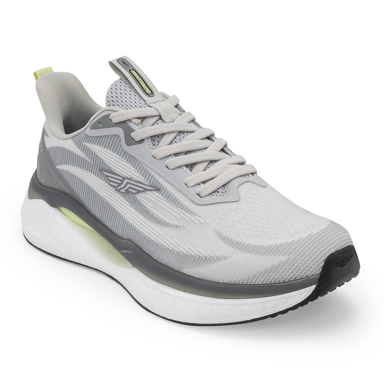 Red Tape RSO4294A Mesh Athleisure Sport Shoes for Men- Gray & Neon