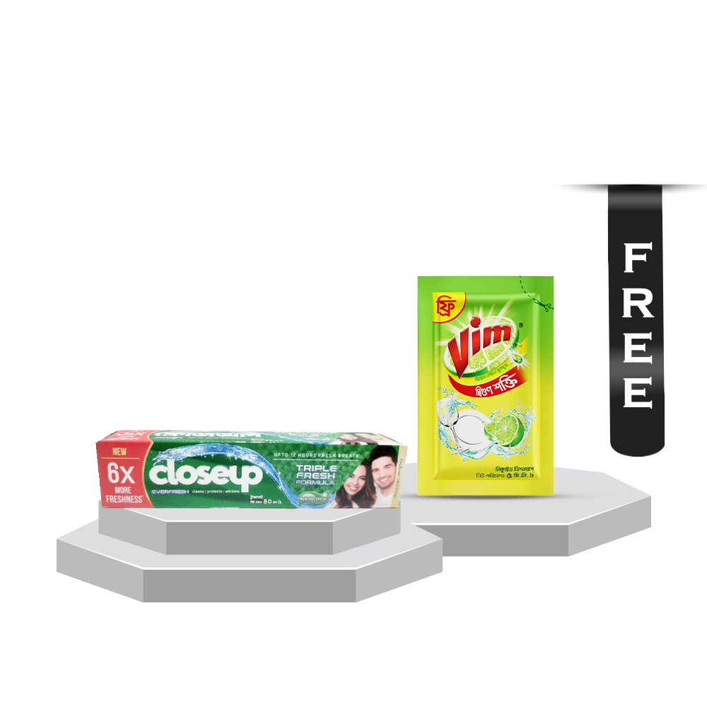 Closeup Toothpaste Menthol Fresh - 40g With Vim Liquid Dish Washer ...