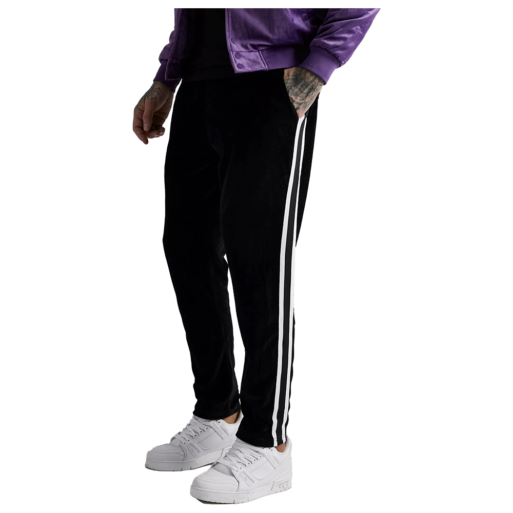 Fitlander Poly Propylene Sports Edition Casual Trouser For Men - Black - TBlack2step