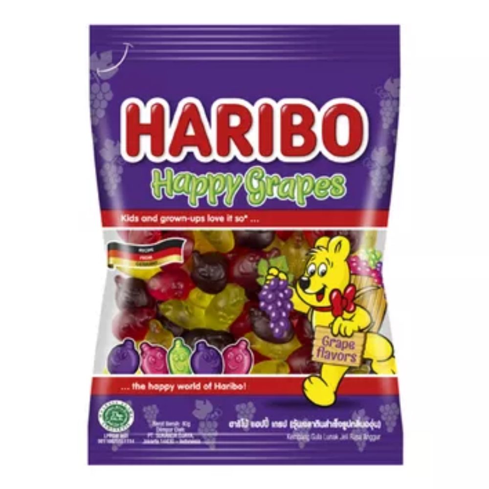 Haribo Happy Grapes Candy - 80gm