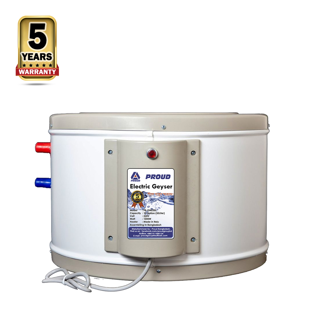 Proud Electric Geyser - 45 Liter - Cream And White