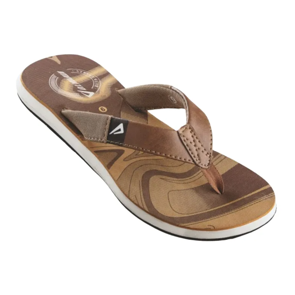 Ajanta Impakto Synthetic Fabricated Slipper For Men - Tan - CG-4048-9