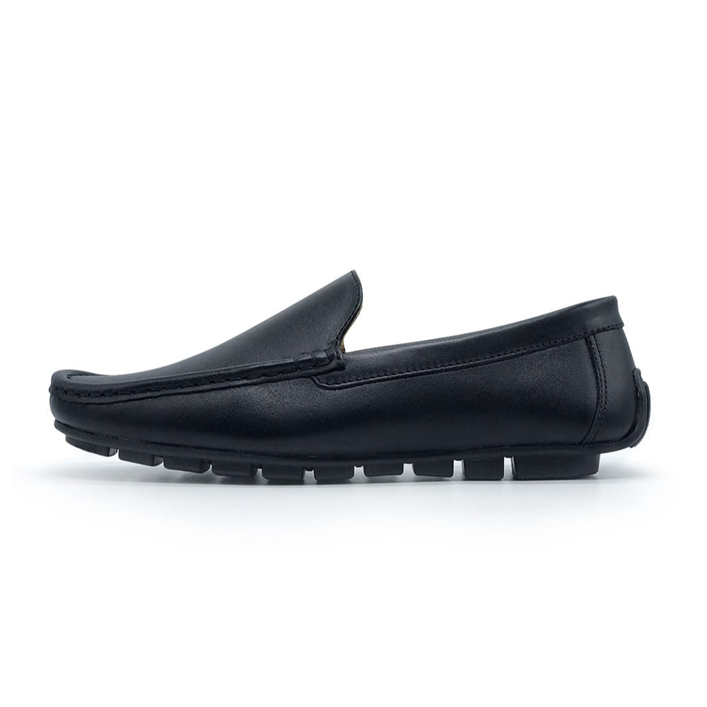 Leather Loafer For Men - Black