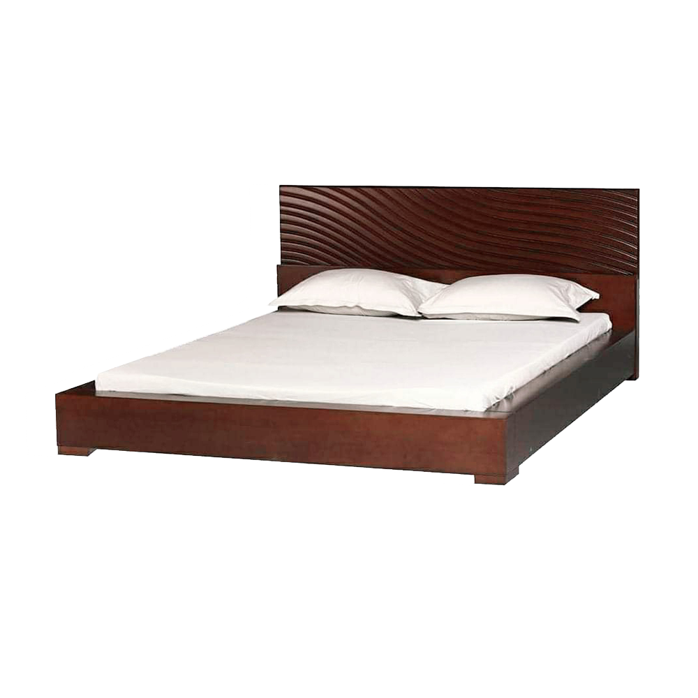 Malaysian Processed Wood King Size Bed - 6'*7' Feet