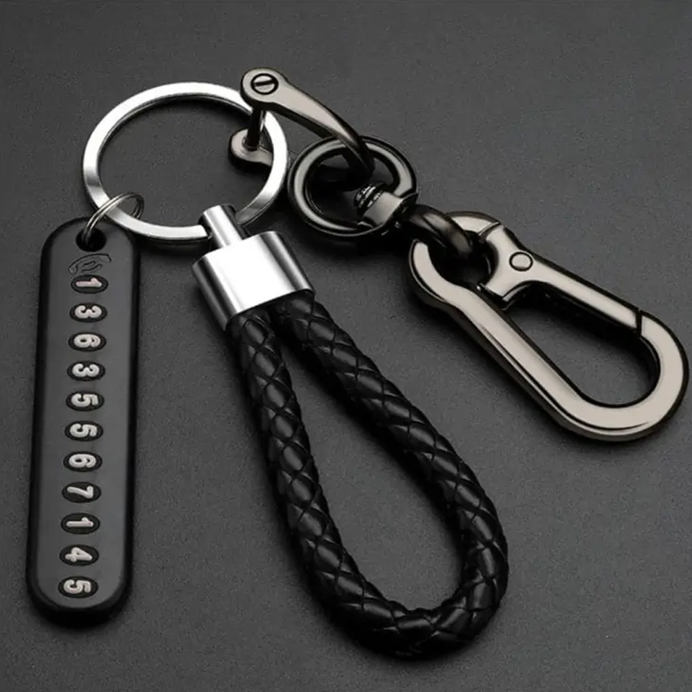 ABS Key Ring Holder - Black