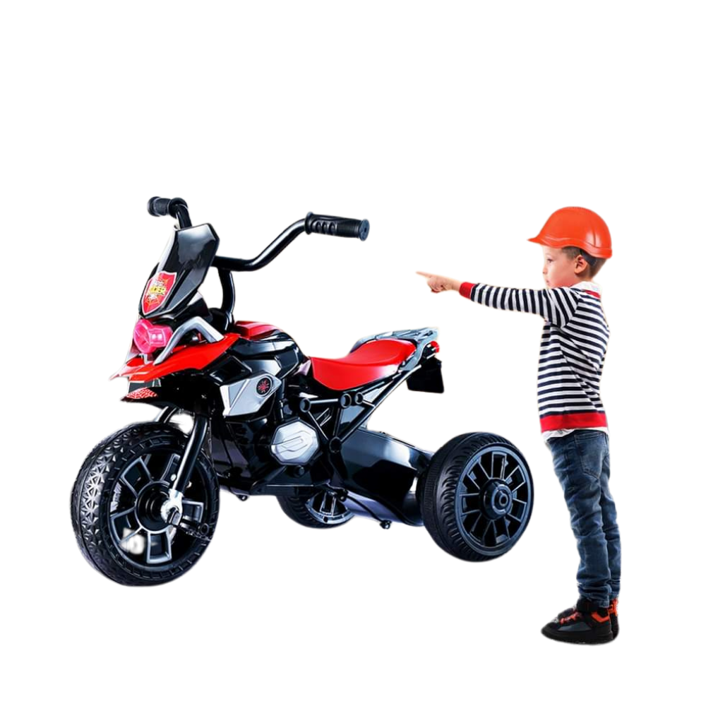 Captain Spider Paddle Tricycle For Kids - Red and Black