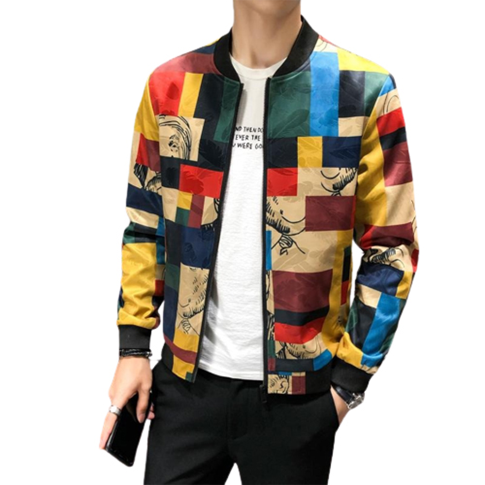 Fleece Micro Fiber Winter Jacket For Men - Multicolor - J-59