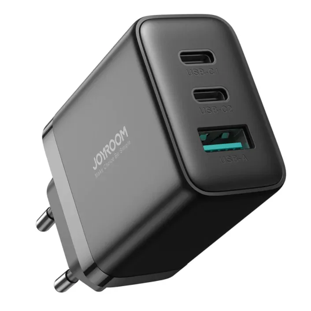 Joyroom JR-TCF10 Dual PD+QC & USB Mini Intelligent Fast Charger - Black