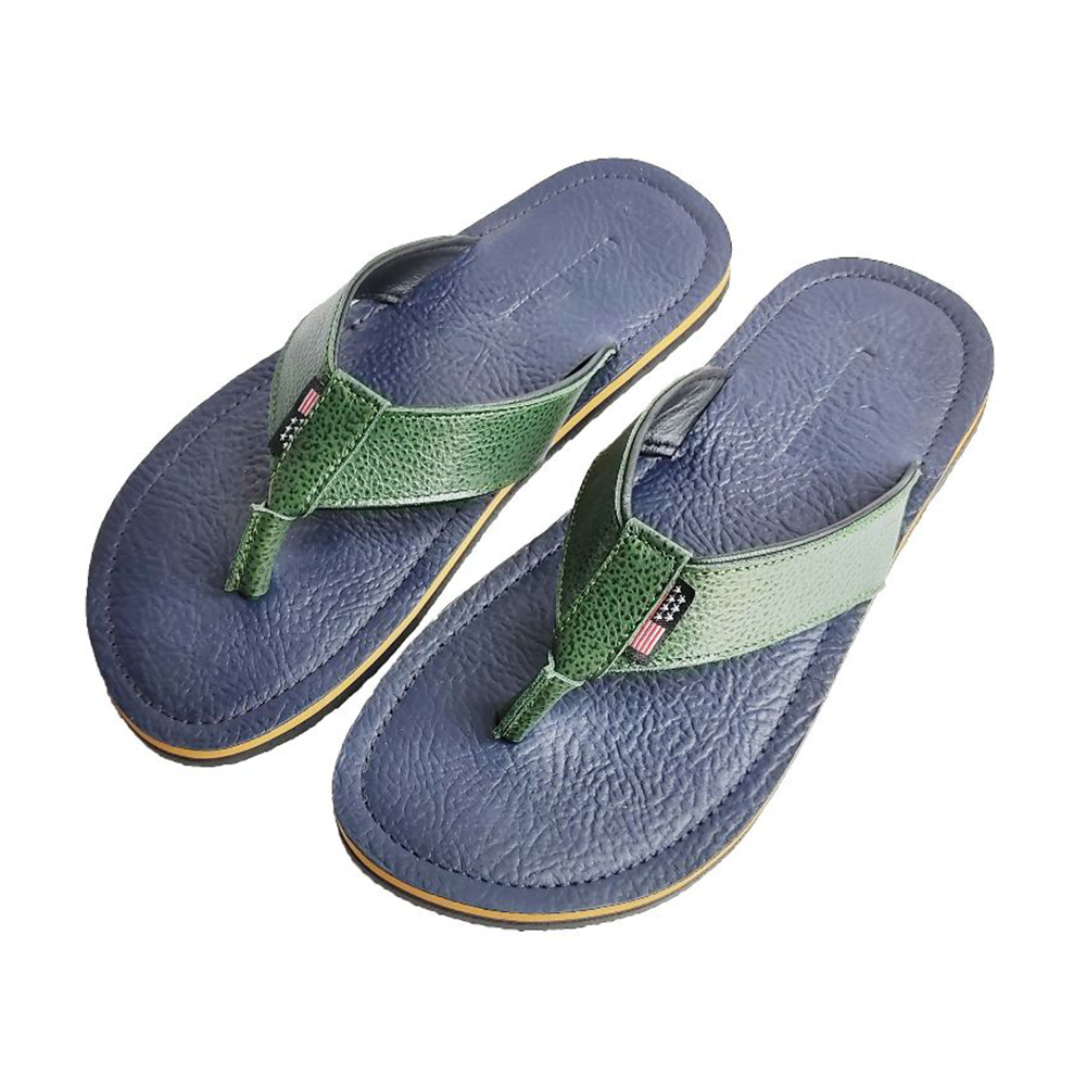 Leather Sandal for Men - Green