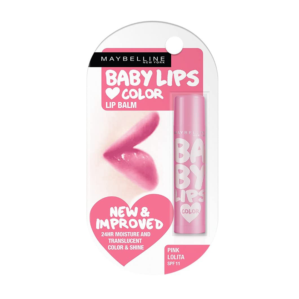 Maybelline Baby Lips Color Lip Balm Pink Lolita - 4gm - CN-156