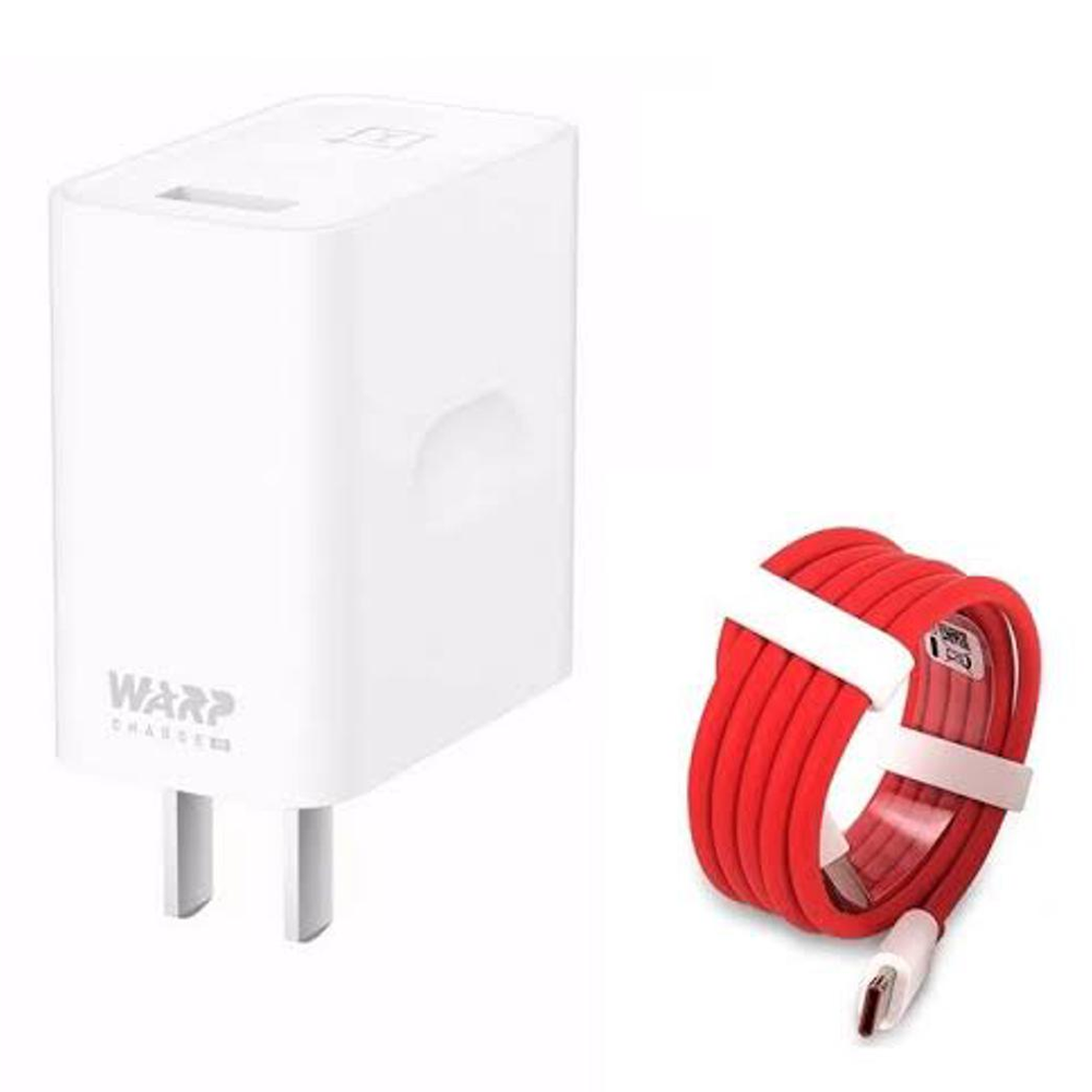 Oneplus Warp Charger With Type-C Cable - 1 Meter - 45W - White