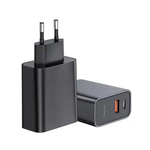 Chargeur USB-C Super Si 30W Charge Rapide QC3.0 PD 1 USB Ou 2 USB - Baseus
