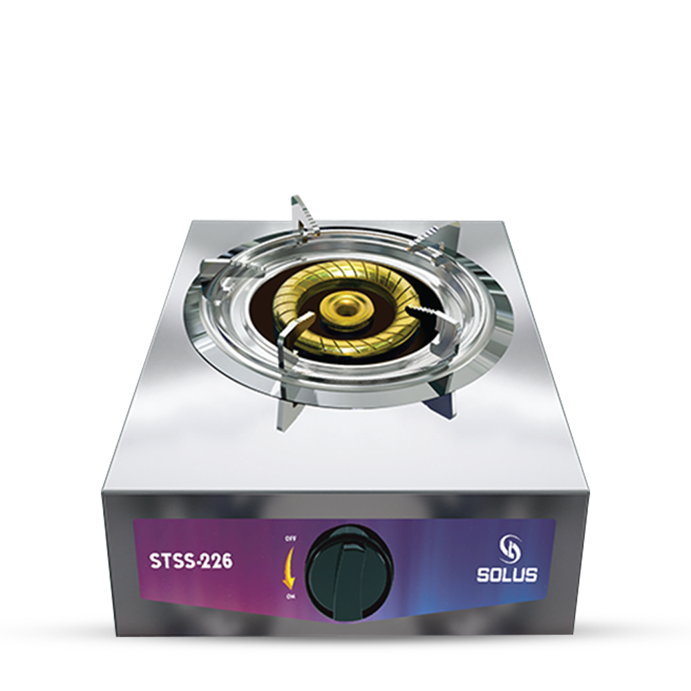 Solus STSS-226 Non-Magnetic SS Single 120 MM Burner - Silver