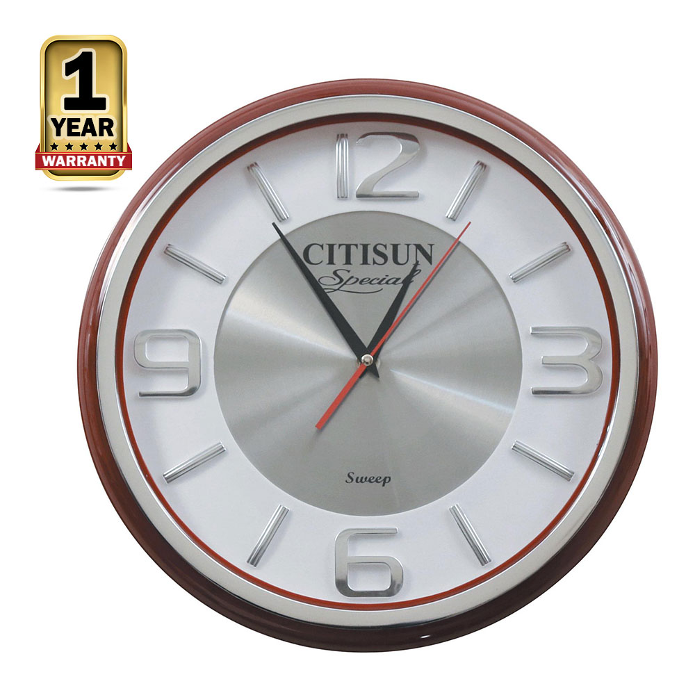 Citisun Wall Clock - Brown and White - Citisun 6BS