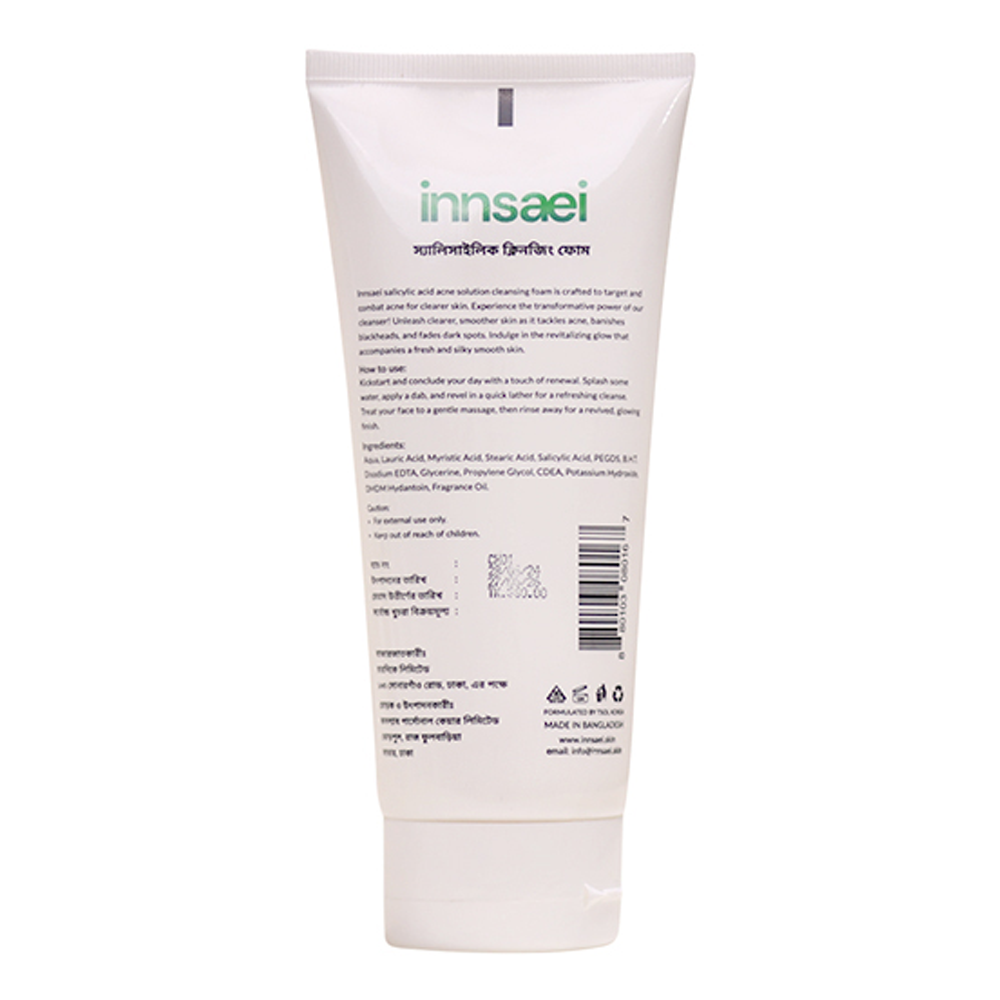 Innsaei Salicylic Acid Acne Solution Cleansing Foam - 150ml