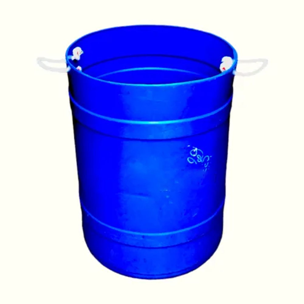 Foreign Cut Drum for Planting Tree - Bottom Part - 140 Liter - Blue