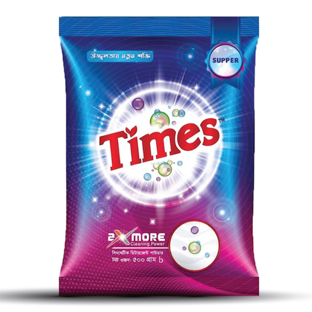 Times Supper Detergent Powder - 500gm