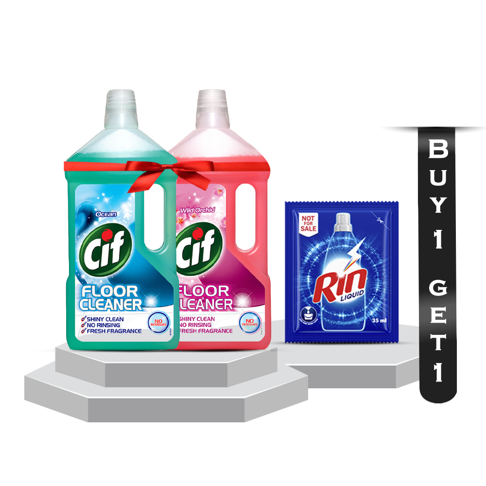 Cif Orchid Floor Cleaner - 950ml Buy 1 Get 1 With Rin Liquid - 35ml Free