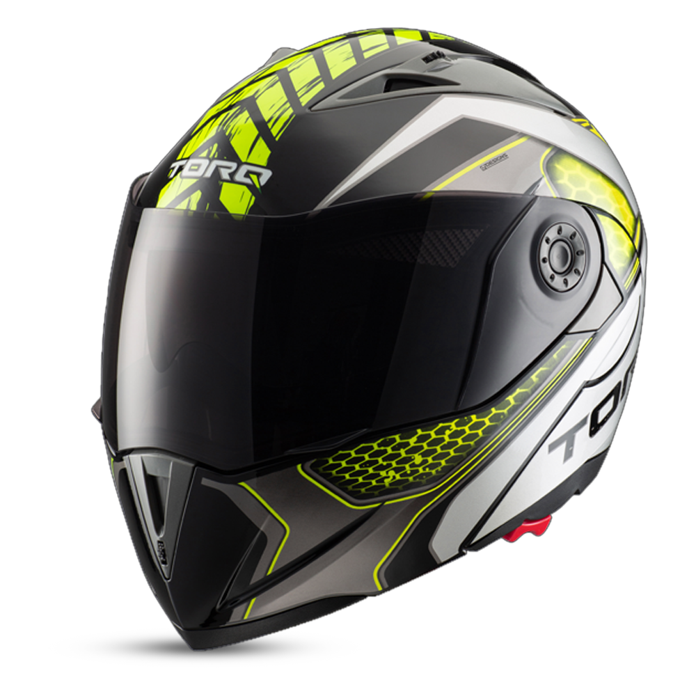 Torq Drift Helmets - Glossy Yellow and Black