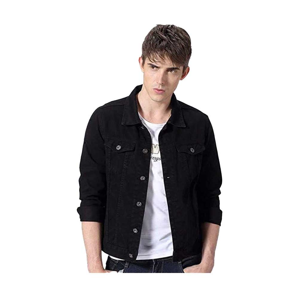 Apara Denim Jacket For Men - MJJ -29 - Black