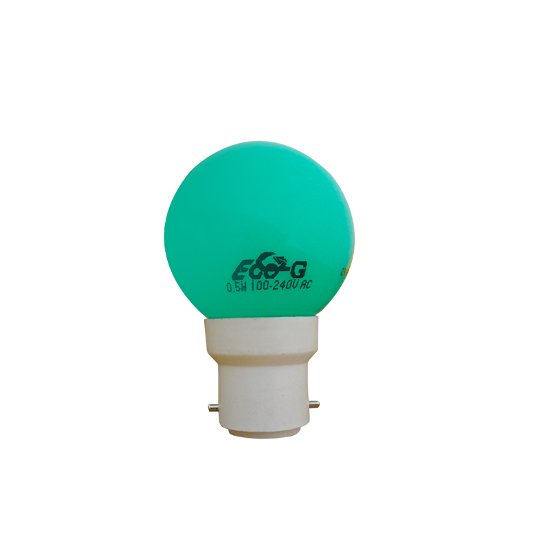 ECO -G LED Bulb 0.5W Green Pin - White