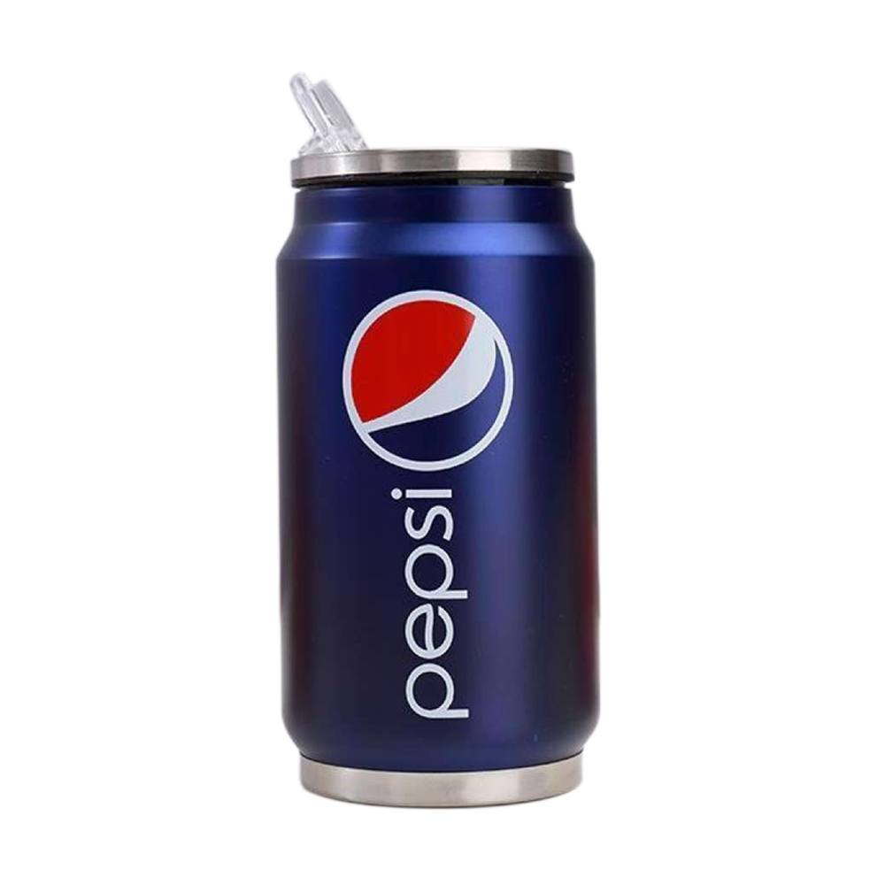 Stainless Steel Pepsi Design Water Bottle - Blue - 350ml