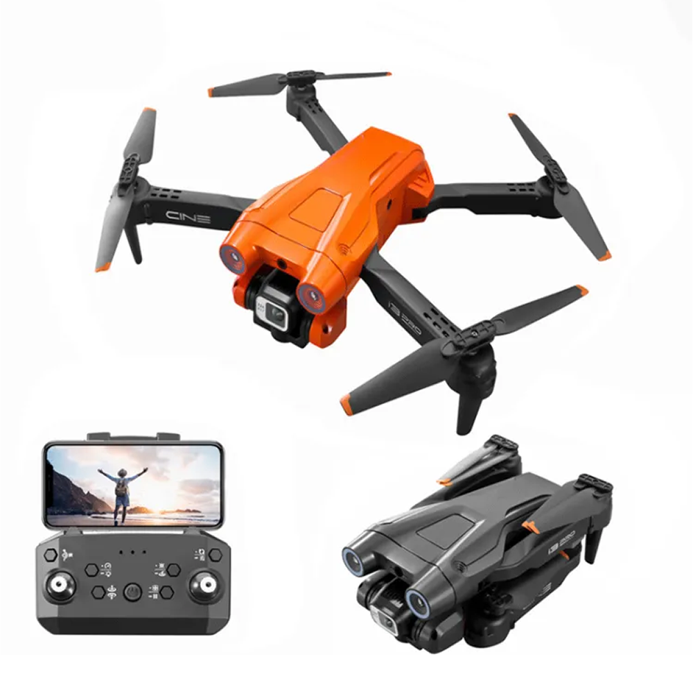 OEM I3 Pro 4K HD Dual Camera Optical Flow RC Drone - Orange